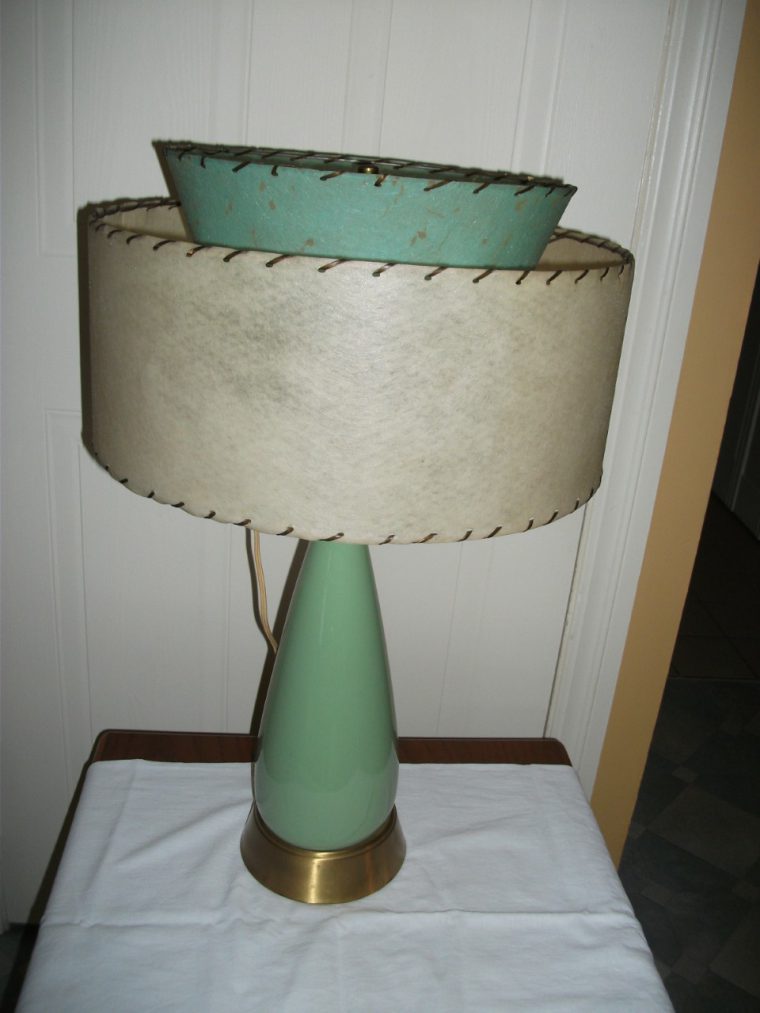 Lampe vintage verte